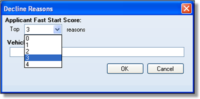 Select the number of score factors for score