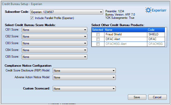 CreditBureauSetup-Experian